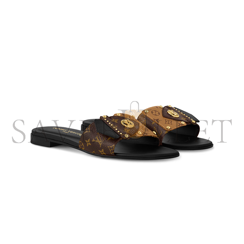 LOUIS VUITTON LV FRAME FLAT MULE 1ACXWA LOUIS VUITTON LV FRAME FLAT MULE 1ACXWA